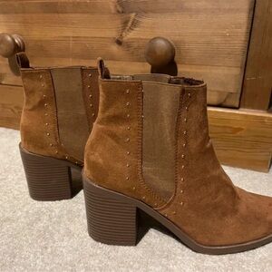 Primark Brown Studded Ankle Boots
